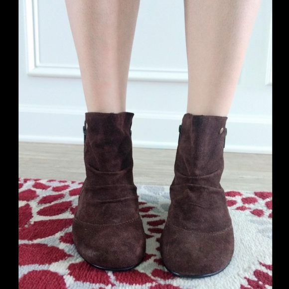 Suede ankle booties **SOLD ON MERCARI** - Picture 4 of 8